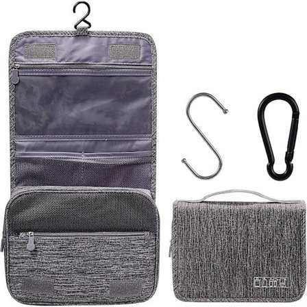 Orgawise Reise Toilettveske Hengeveske Bærbar Kvinner Jenter Kosmetikk Sminke Organizer Med Vanntett Snøring Bag Rosa