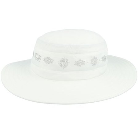Outdoor Research - Vit sunhat Hatt - Womens Solar Roll White Rice Embroider Sun Hat @ Hatstore