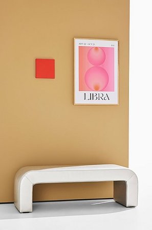 Jotex - Ławka Skóra Wegańska 120 Cm PU srebrny - Odette - Kup Pastill - Meble firmy Jotex