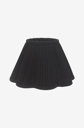 PR Home - Toppringskärm Siv Plissé 30 cm - Svart - Lampskärmar - Från Homeroom