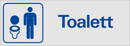 Systemtext 386550 Skylt 225 x 80 mm Herr, Skyltar