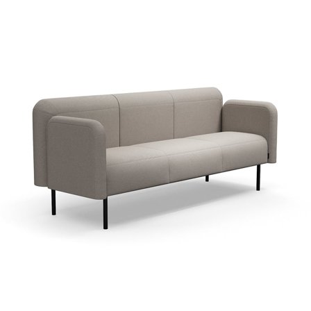 Soffa VARIETY, 3-sits, tyg Blues CSII, taupe
