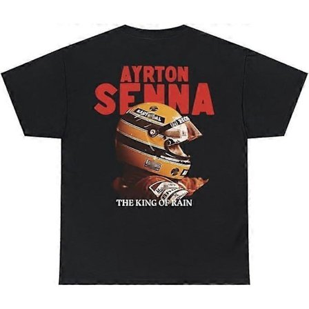 The King of Rain Ayrton Senna T-shirt Unisex Størrelser S-3XL Herre T-shirt T1600