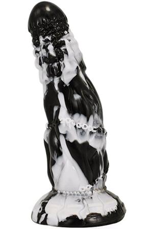 Dildo Fheniks Schwarz-Weiß 21 cm