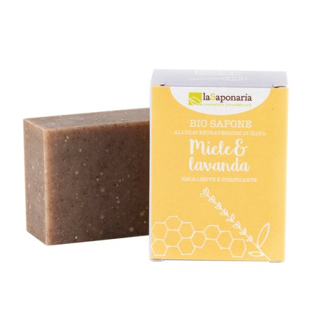 LA SAPONARIA Sapone solido miele e lavanda 100g - Sapone