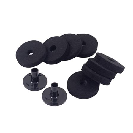 10 Stycken Trumma Filtpackningar Diameter 50 Mm Cymbaler Tillbehör