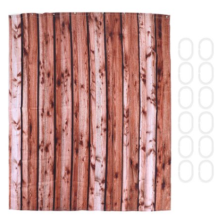 Badeforhæng til badeværelse med 12 ringe Vandtæt fortykke badeforhæng Tilbehør til hjemmet 150x180cm