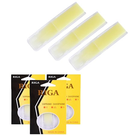 3 st Resin Altsaxofon Saxofonrör Altsaxofon bE Saxofonrör Styrka 1.5, 2.0, 2.5 för Klarinett, Sopran- eller Altsax