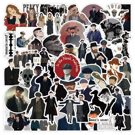 50 st Peaky Blinders Crime TV Show Series Tommy Shelby Elite Gangster Stickers