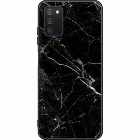 Samsung Galaxy A03s Svart Skal Marmor