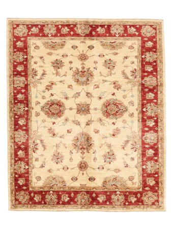 Hand Knotted Ziegler Rug 157X192 Beige/Brown
