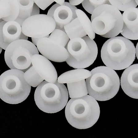 250 stk. Dækhætter til borehul M5 (5 mm) Push-in type hulboring dækselpropper Blankende endehætter