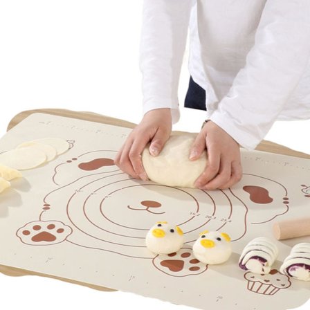 Fødevaregodkendt fortykket æltepude silikonepude husholdningsskærebræt rullepude stor køkkenbagepude