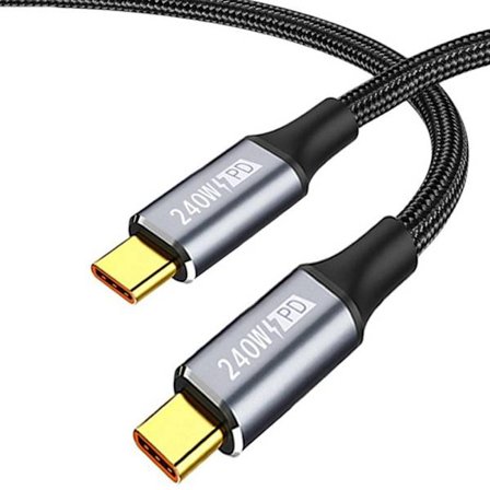 USB C Hurtigopladningskabel Type-C Dataledning SORT 3M