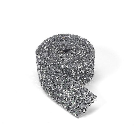 Rhinestone Trim Crystal Tape SILVER 20MM BREDD 20MM BREDD