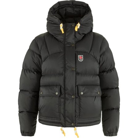Fjällräven Expedition Down Cropped Takki S - Naiset - Black - Untuvatakit