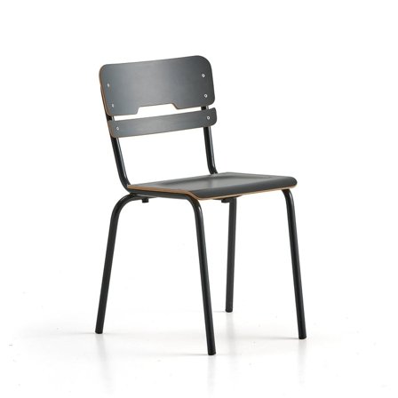 Classroom chair SCIENTIA, H 460 mm, anthracite/anthracite