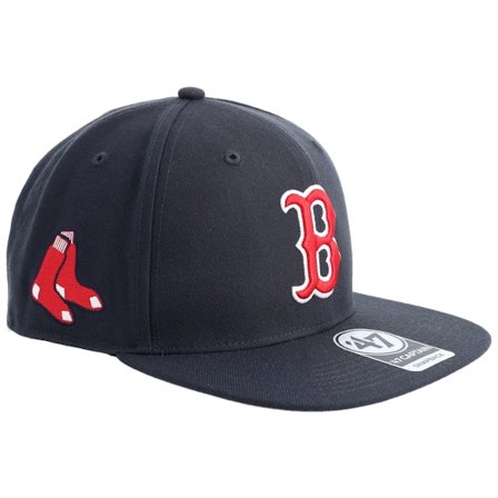 47 Brand - Boston Red Sox MLB Sure Shot Captain Navy Snapback Blue Cap - MLB @ Hatstore