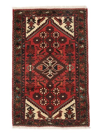 Medallion Small Hamadan Rug 74X115 Wool