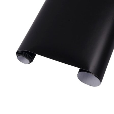 TG Selvklebende matt svart vinylfolie, luftutgivelse uten bobler