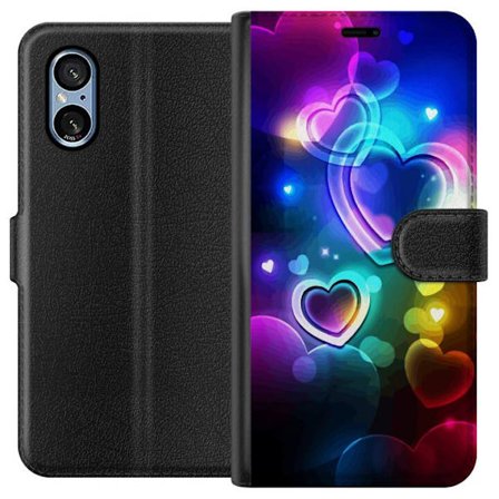 Kompatibelt Lommeboketui til Sony Sony Xperia 5 V NeonKjærlighet