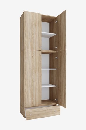 VCM - Vcm Skoskap Lona Xxl hengslede dører - Med skuff - Beige - Skoskap - Fra Homeroom