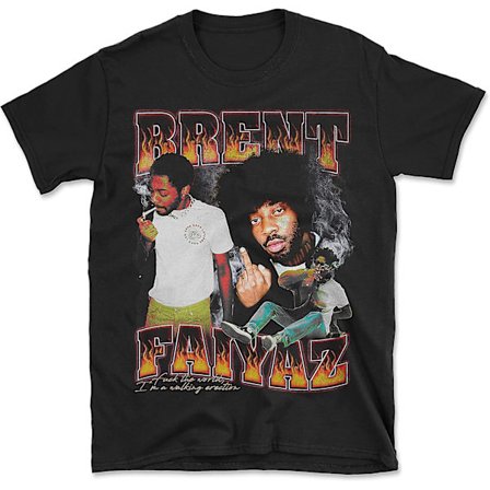 Brent Faiyaz F The World Retro Vintage Style Hip Hiop Rap T-shirt