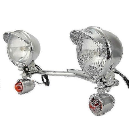 12V Universal Motorcykel Forlygte Tågelygte Foran Blinklys Lampebeslag Monteringsholder Til Honda/Yamaha/Kawasaki Moto1 Hele Sæt SZRH A-M