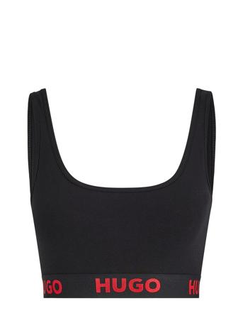 HUGO Bralette Sporty Logo Svart