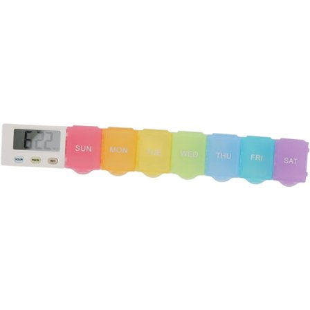 1 stk Elektronisk Medisinboks Avtakbar Vaskbar Stor