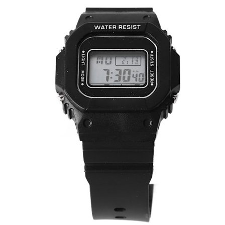 Urheilukello LED-taustavalolla 12 24H Vedenpitävä Älykäs Juoksu Vaellus Musta Miehille Naisille