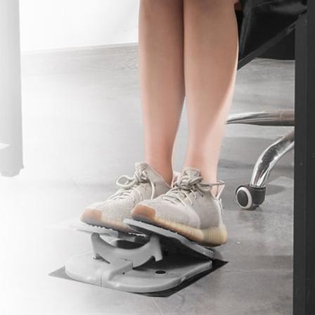 Fotmaskin i förstärkt nylon, ministepper, tyst hopfällbar, träningsmaskin för ben under skrivbordet, grå, fri storlek