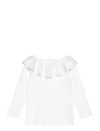 Nmfrilda Slim Ls Top Tops T-shirts Long-sleeved T-shirts White Name It