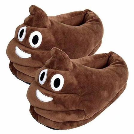Unisex Emoji Tofflor Plysch Fluffy House Skor