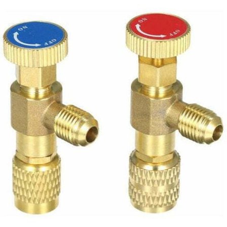 R12 R410 Kølemiddel Påfyldningsventil, Aircondition Kølemiddel Sikkerhedsventil Kobber Flow Kontrol Ventiler Kobber Fluor Sikkerhedsventil