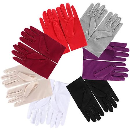 Summer Thin Sun Protection Gloves Men Women Fashion Black White Etiquette Dance Gloves Pure Color Elastic Cycling Driving Glove