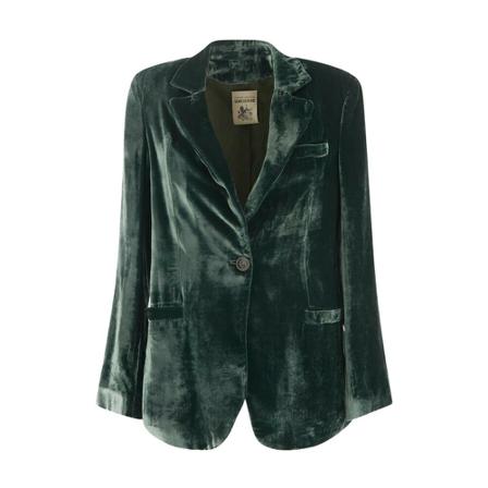 Semicouture - Blazer - Grön - Dam - Storlek: L, Dam, Storlek: L