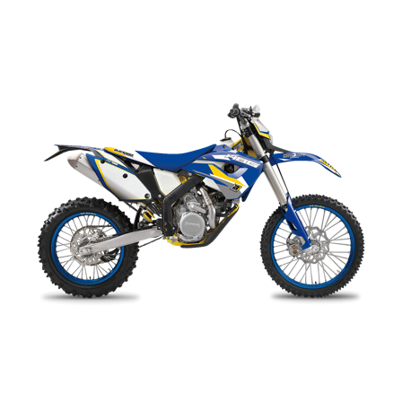 Blackbird Dream 3 Complete Decal Kit with Seat Cover Yellow-Blue-White - Husaberg FE570 2009-2012