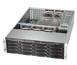 SUPERMICRO SC836 BE1C-R1K23B - kan monteres i rack - 3U - forbedret og utvidet ATX