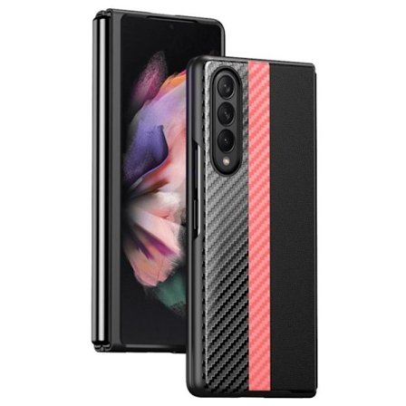 Galaxy Z Fold 4 Skal Carbon Fiber - Rosa