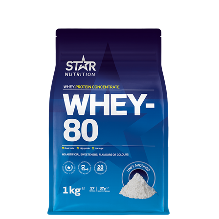Star Nutrition Whey-80 Valleprotein 1 kg