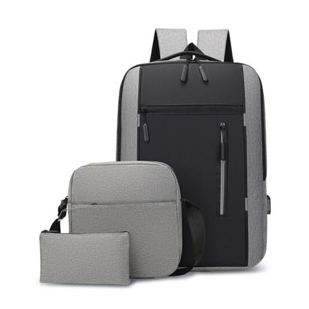 Rejse Laptop Rygsæk Sæt Business Smart Rygsæk LYS GRÅ light grey