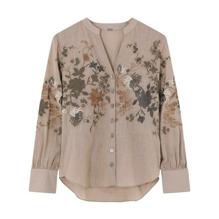 Gustav Casual Shirts , Beige , Dames , Maat: L