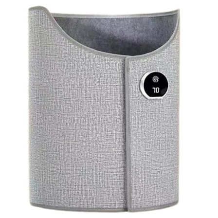 Benvarmer til under skrivebordet til kontor, lydløs drift, energieffektiv løsning til kølige aftener Grå