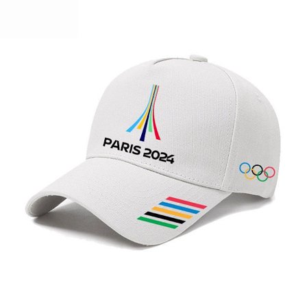 2024 Paris Olympics Perimeter PARIS Five Rings Minnesmössa Baseballkeps