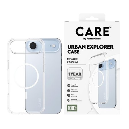 PanzerGlass Care Urban Explorer Case Magsafe iPhone Air Gjennomsiktig