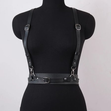 Harness Belts Fashion Gothic Clothes Belts for Women Pu Leather Chest Straps Punk Corset Clothing Decorative Rave Accessories