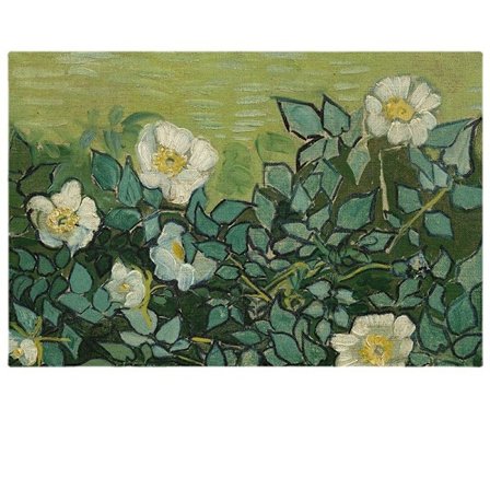 Dækkeservietter sæt med 4 kompatible køkkenbord Van Gogh Monet malerier, pvc pla