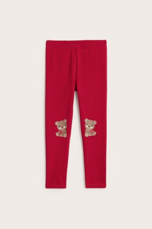 Kappahl | Legginsy z puszystą stroną wewnętrzną | Czerwony
