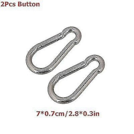 2m-5m kuntosalikaapeli, kestävä teräsvaijeri, varaosat kotikuntosalin kuntokaapelipyörän lisävarusteisiin, halkaisija 5mm - Hyvä 2 kpl nappi